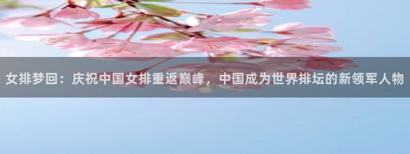 世预赛欧洲赛程表：女排梦回：庆祝中国女排重返巅峰，中国成为世界排坛的新领军人物